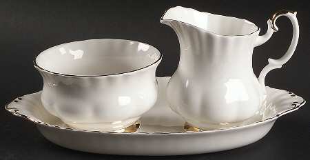 Val D'Or Mini Creamer & Open Sugar with Tray
