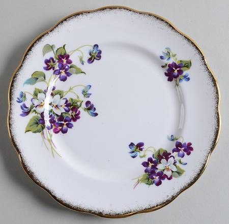 Violets For Love Bread & Butter Plate