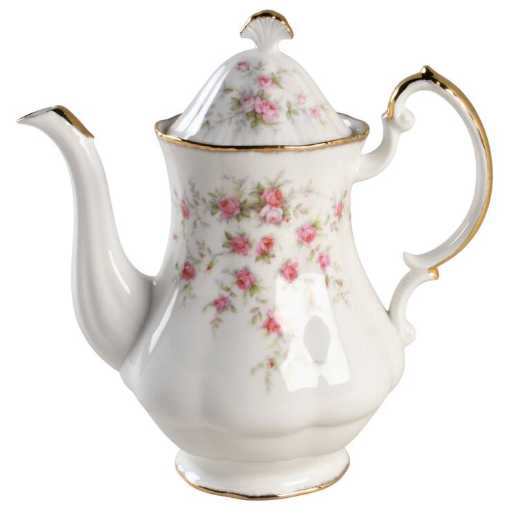 Victoriana Rose (Elizabeth Shape) Coffee Pot & Lid