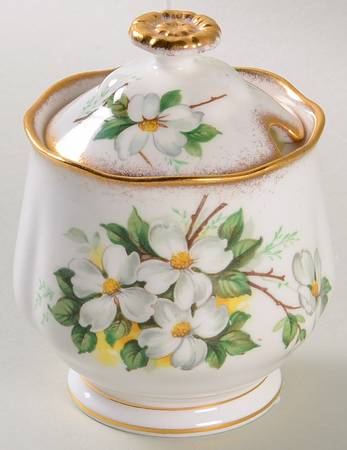 White Dogwood (Brushed Gold Grim Jam/Jelly & Lid