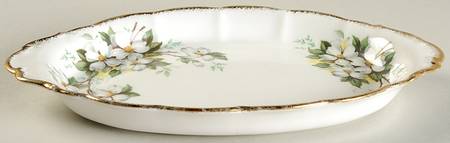 White Dogwood (Brushed Gold Grim Regal Tray