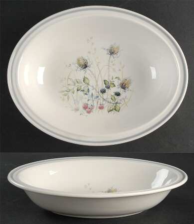 Wild Briar 10" Oval Vegetable Bowl