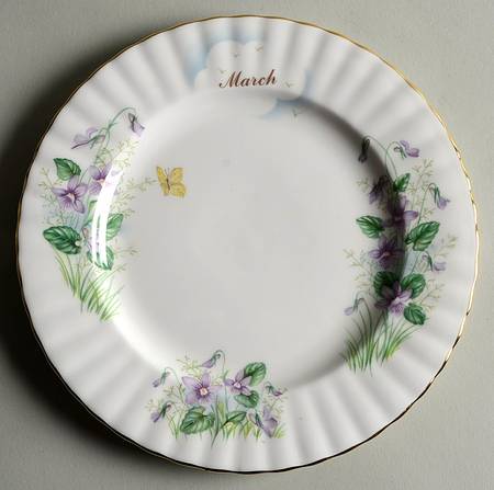 Wild Flower of The Month Salad Plate