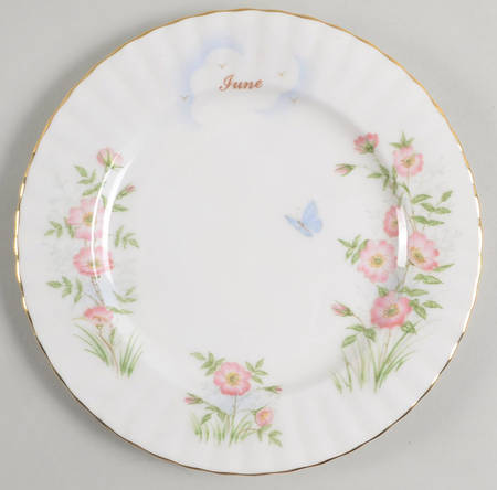 Wild Flower of The Month Salad Plate