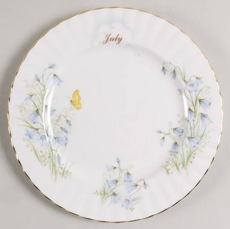 Wild Flower of The Month Salad Plate