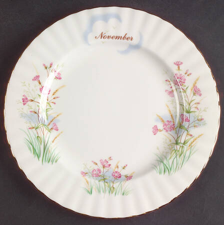 Wild Flower of The Month Salad Plate