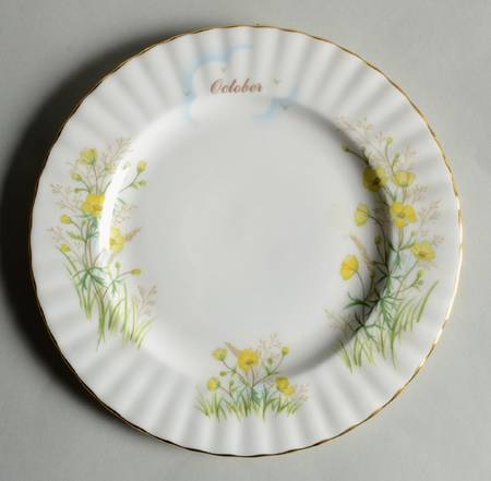 Wild Flower of The Month Salad Plate