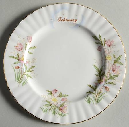 Wild Flower of The Month Salad Plate