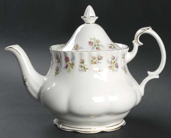 Winsome (White Background) Teapot & Lid