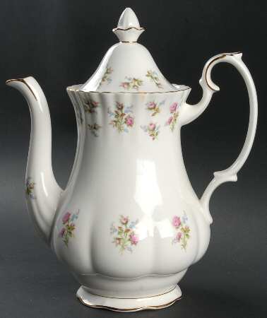 Winsome (White Background) Coffee Pot & Lid