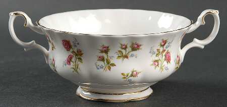Winsome (White Background) Footed Cream Soup Bowl