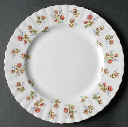 Winsome (White Background) Salad Plate by Royal Albert