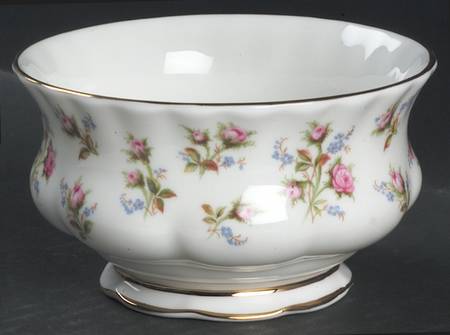 Winsome (White Background) Open Sugar Bowl by Royal Albert