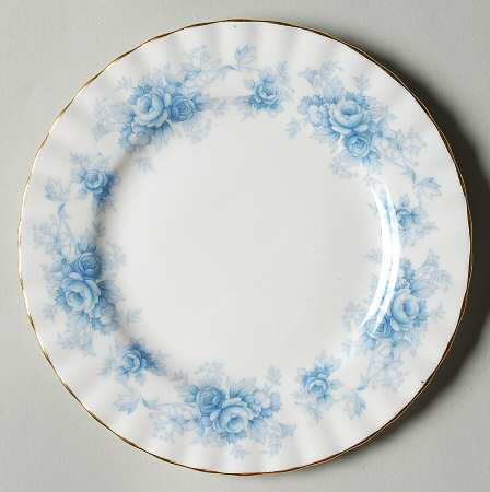 Windsor Rose Blue Bread & Butter Plate