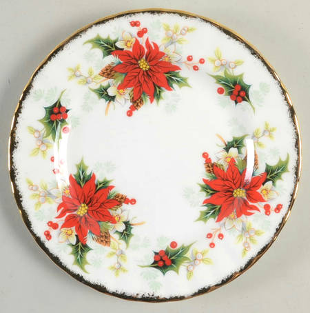 Yuletide (Fluted and Ribbed) Bread & Butter Plate