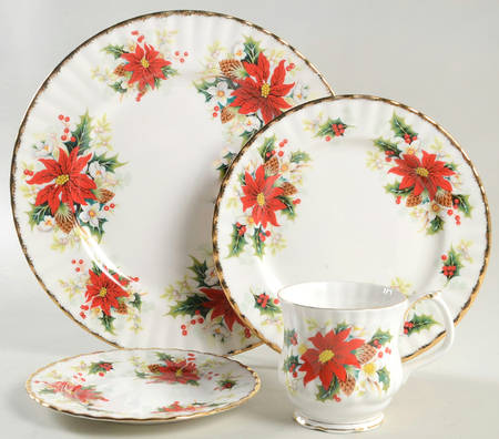 Yuletide (Fluted and Ribbed) 4 Piece Place Setting