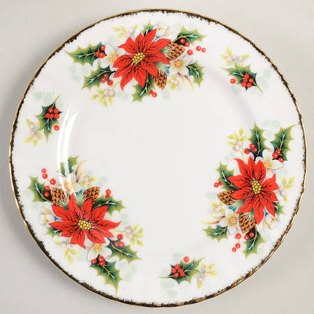 Yuletide (Fluted and Ribbed) Salad Plate