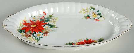 Yuletide (Fluted and Ribbed) Tray for Creamer & Sugar with Lid