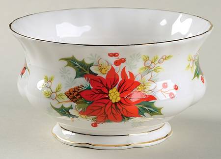 Yuletide (Fluted and Ribbed) Open Sugar Bowl