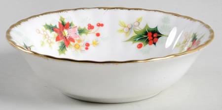 Yuletide (Fluted and Ribbed) Fruit/Dessert (Sauce) Bowl