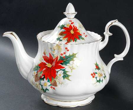Yuletide (Fluted and Ribbed) Teapot & Lid