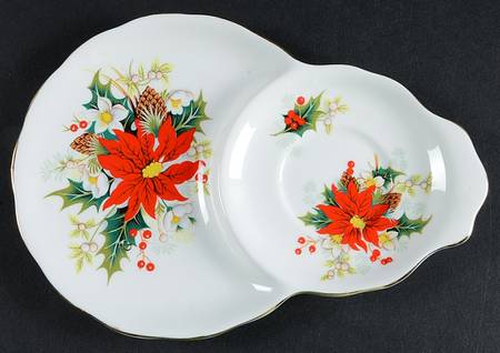 Yuletide (Fluted and Ribbed) Plate for Dessert Plate & Cup Set