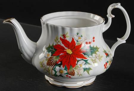Yuletide (Fluted and Ribbed) Small Teapot No Lid
