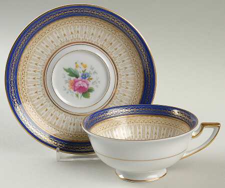 Avon Blue Footed Cup & Saucer Set