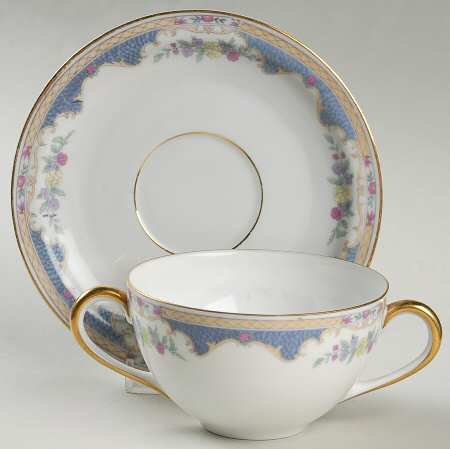 Corona Flat Bouillon Cup & Saucer