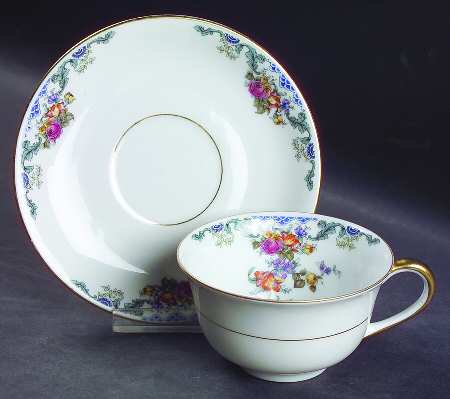 Franklin Flat Cup & Saucer Set