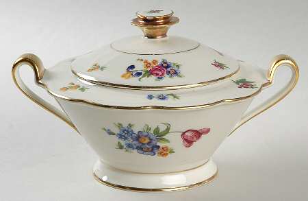 Garden Flowers Sugar Bowl & Lid