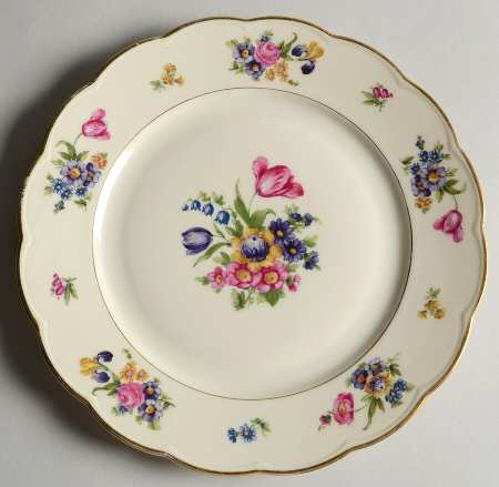 Garden Flowers Luncheon Plate
