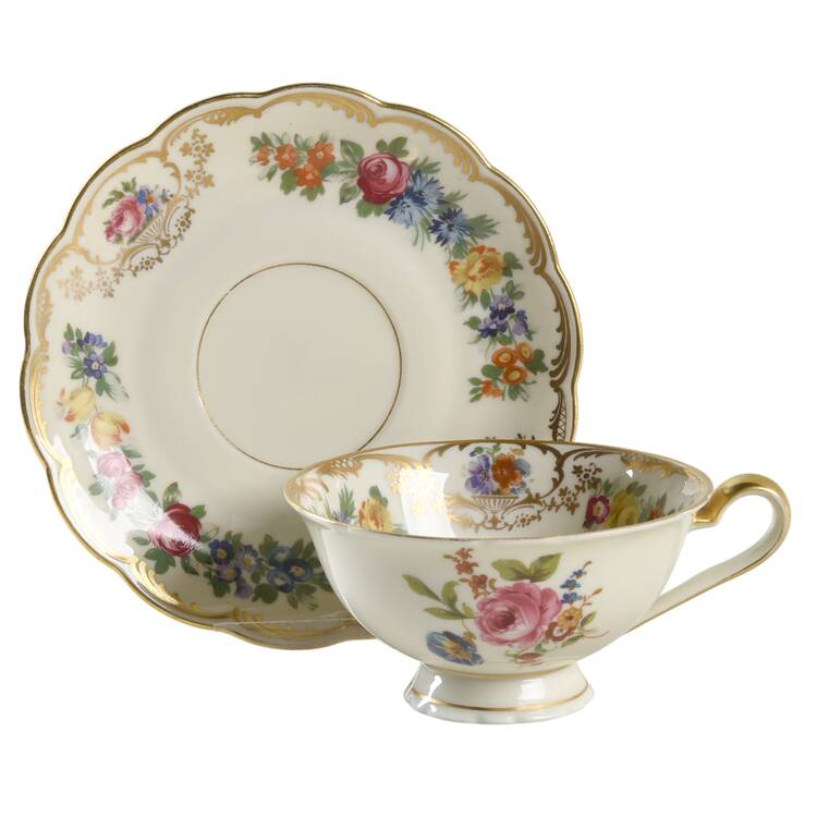 Nurenberg Footed Cup & Saucer Set