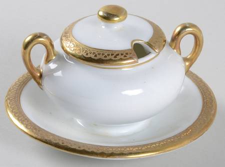 ROB145 Mustard with Lid & Attached Underplate