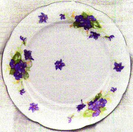Violet Bread & Butter Plate
