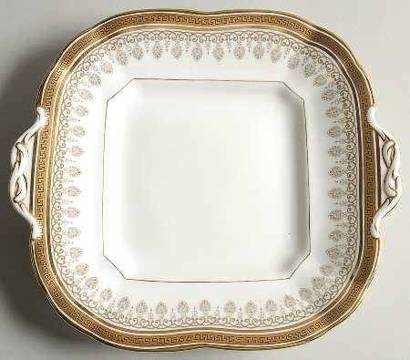 H1640 Square Handled Cake Plate