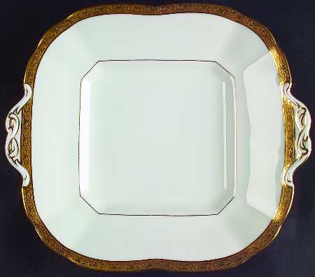 L4142 Square Handled Cake Plate