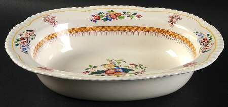 Badminton 9" Oval Vegetable Bowl