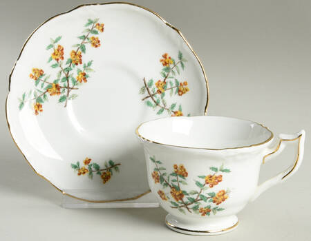 Barberry Footed Demitasse Cup & Saucer Set