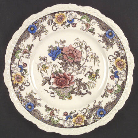 Bentick (Brown) Dinner Plate by Royal Cauldon