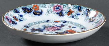 Bentick Blue (Gold Trim) Fruit/Dessert (Sauce) Bowl