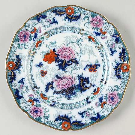 Bentick Blue (Gold Trim) Luncheon Plate