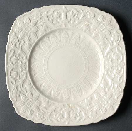 Beverly Cream Square Luncheon Plate