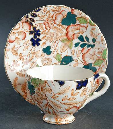 Bittersweet Footed Cup & Saucer Set
