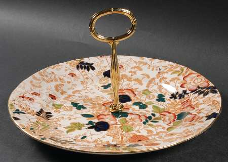 Bittersweet Round Serving Plate with Center Handle (Dp) Hc