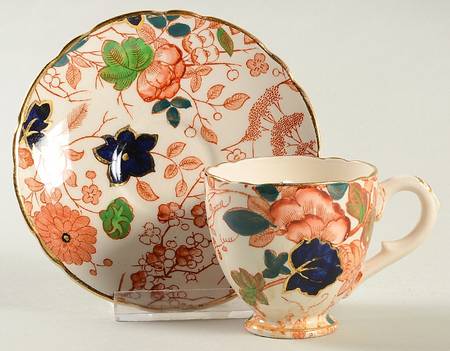 Bittersweet Footed Demitasse Cup & Saucer Set