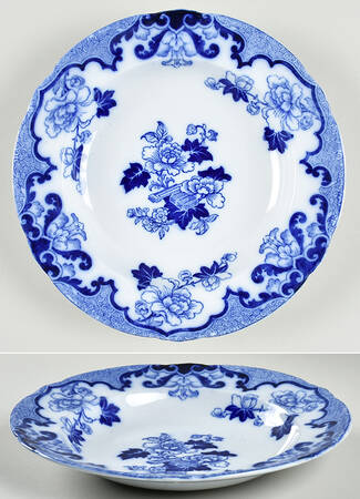 Candia (Flow Blue) Rim Soup Bowl