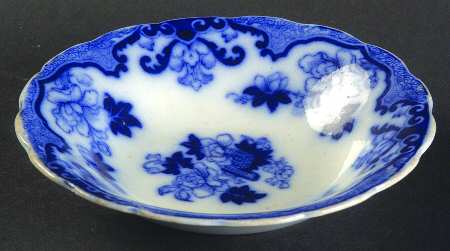 Candia (Flow Blue) Fruit/Dessert (Sauce) Bowl