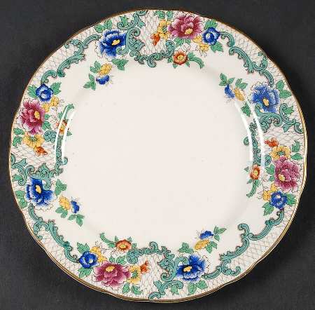 Floradora (Gold Trim, Scalloped) Bread & Butter Plate