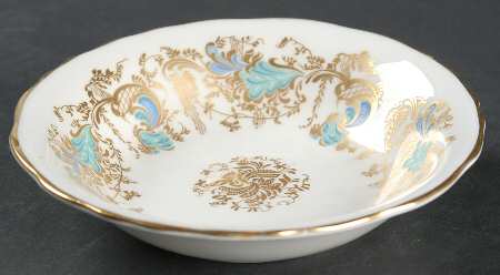 Gainsborough (White with Blue & Gold) Fruit/Dessert (Sauce) Bowl